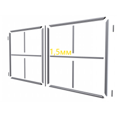 Распашные ворота из т-профиля 1,5 мм